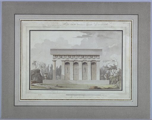 The Mausoleum for Czar Paul I (1754-1801) in the Park of Pavlovsk, near Saint Petersburg, Russia: Side Elevation