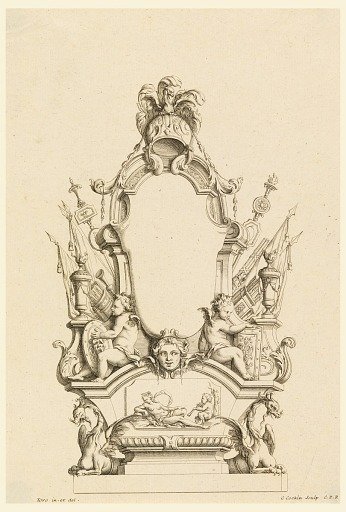 Design for Cartouche, from "Cartouches Nouvellement Inventez"