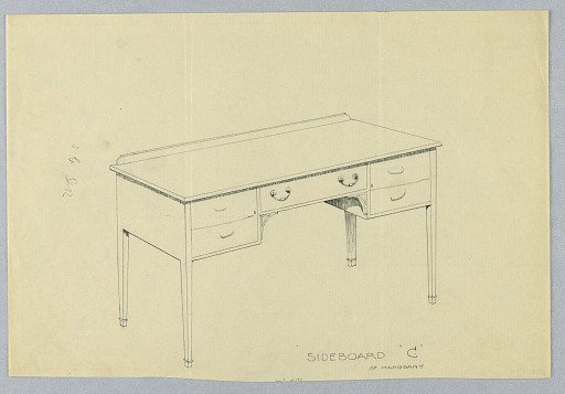 Design for Sideboard 'C' of Mahogany