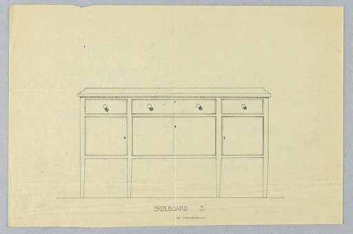 Design for Sideboard B of Mahogony