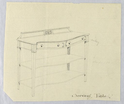 Design for Serving Table with Convex Front