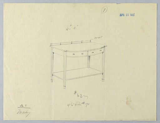 Design for Serving Table with Convex Front