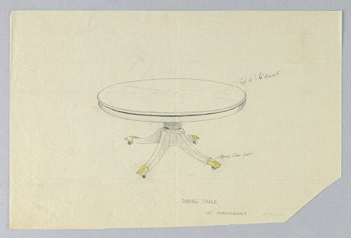 Design for Mahogany Dining Table