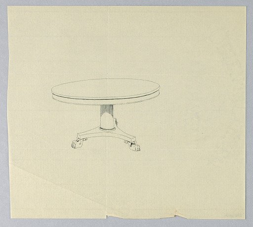 Design for a Round Table on Triangular Base