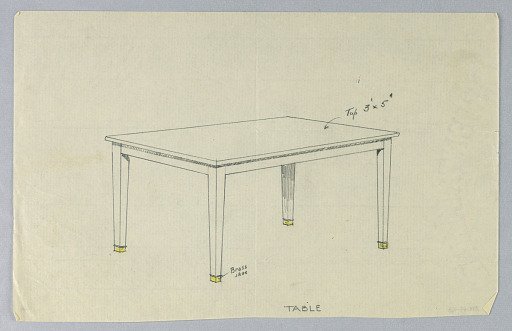 Design for Four-Legged Rectangular Table