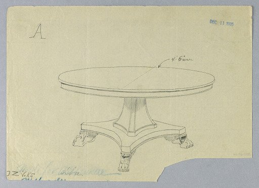 Design for Round Table "A"