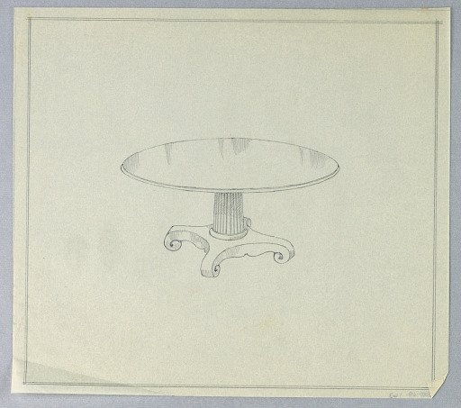 Design for Round Table on Molded Base