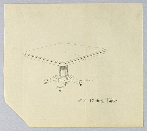 Design for Rectangular Dining Table on Octagonal Base