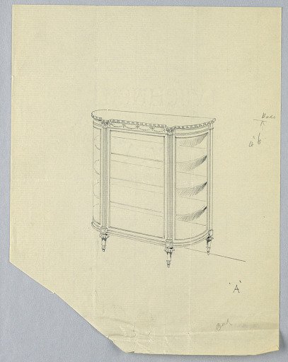 Design for Glass-Front Cabinet 'A'
