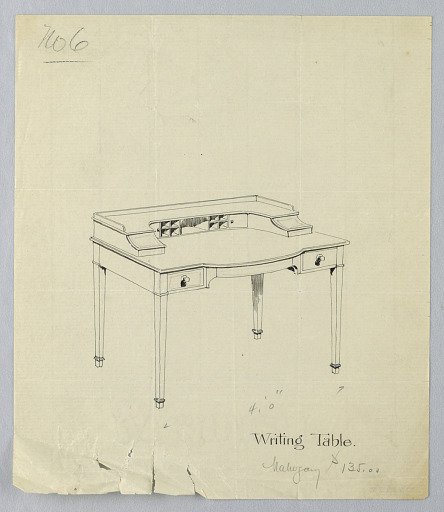 Design for Writing Table No. 6