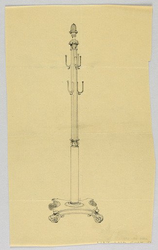 Design for Ornate Carved Hat Tree