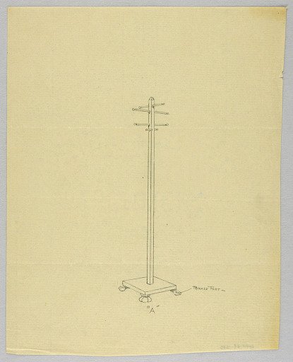 Design for Hat Tree "A" with Brass Feet