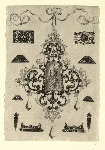 Plate 2, from a series of eight pendant designs with the cardinal virtues