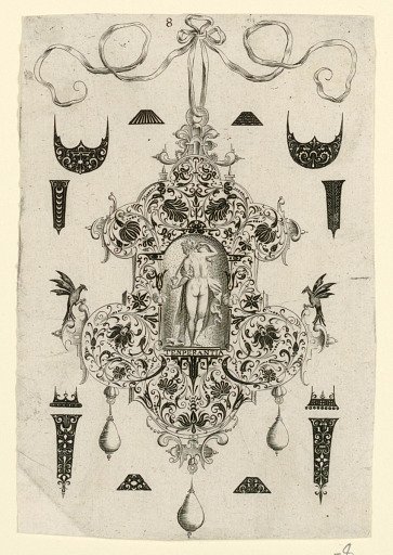 Plate 8, from a series of eight pendant designs with the cardinal virtues