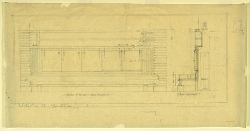 Hall Seat, Henry J. Allen Residence, Wichita, Kansas