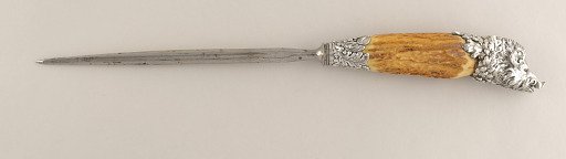 Knife Sharpener with Antler Handle and Boar's Head Terminal