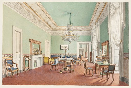 A Salon in the Palazzo Satriano, Naples