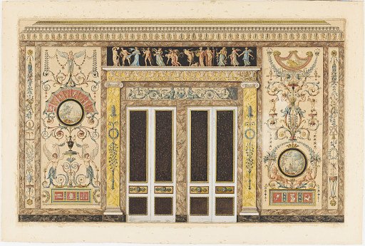 Projet pour un salon de musique (Design for a Wall Elevation in a Music Room)