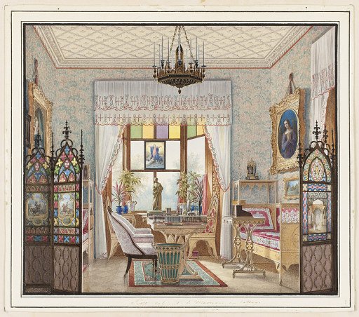 Empress Alexandra Feodorovna's Sitting Room, Cottage Palace, St. Petersburg, Russia