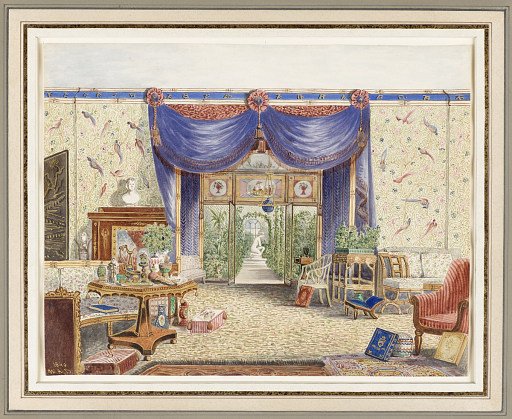 The Interior of the Chinese Room, Looking toward the Conservatory, Middleton Park, Oxfordshire