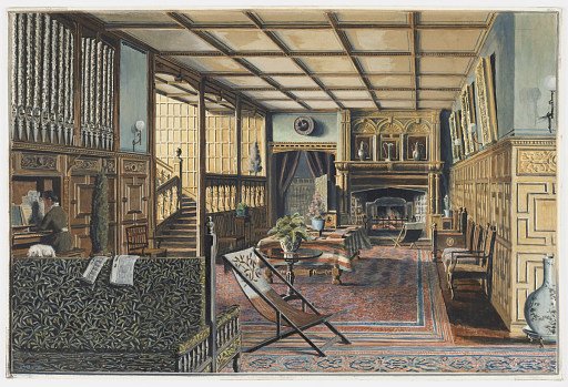 The Interior of Hall Place, Leigh, near Tonbridge, Kent
