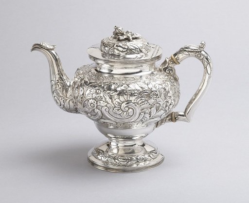 Lid and Two-Part Spout of Hot Water Kettle