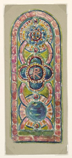 Design for Memorial Window, Beecher Memorial Church, Brooklyn, NY