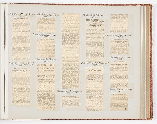 Commemorative Scrapbook Documenting the 1901 Record Breaking Coach Race from New York City to Philadelphia and Back Again