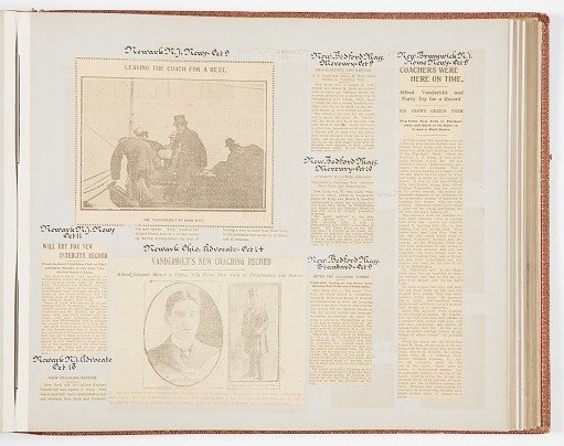 Commemorative Scrapbook Documenting the 1901 Record Breaking Coach Race from New York City to Philadelphia and Back Again