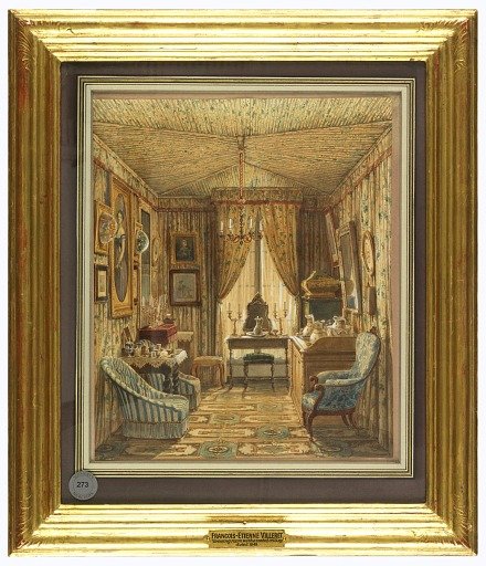 Interior of a Dressing Room with Tented Ceiling