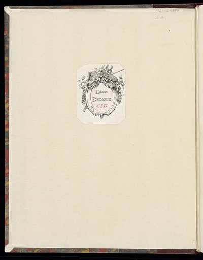LIVRE NOUVEAU de Differents Trophées Inventez par A. Watteau et Gravé par Huquier