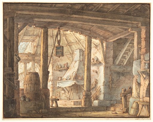 Rustic Interior: Stage Design for the Teatro de' Felicini, Bologna