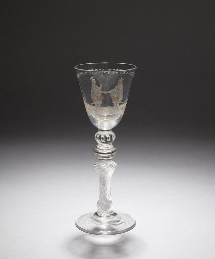 Wine Glass with King David and Jonathan