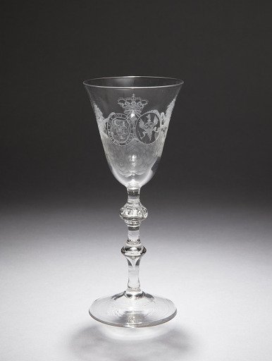 Wine Glass Commemorating Prince William V (1748–1806), Governor of the Netherlands, and Princess Wilhelmina of Prussia (1751–1820)