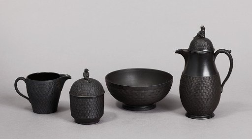 Black Basalt Coffee and Tea Service (partial)