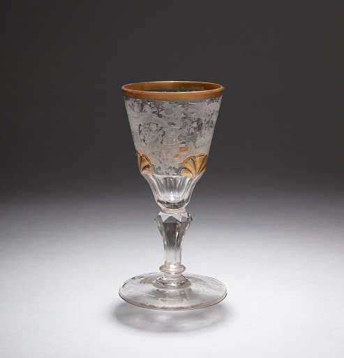 Wine Glass with Shipping Scene