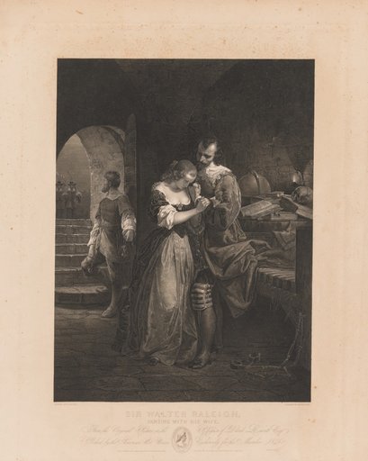 Sir Walter Raleigh Parting with His Wife