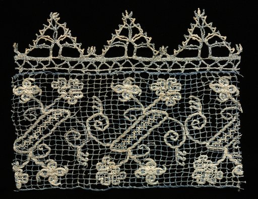 Fragment of a Border with Vines and Floral Motifs