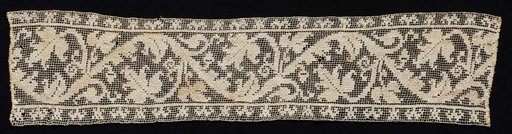Fragment of a Band with Vine Scroll and Leaves