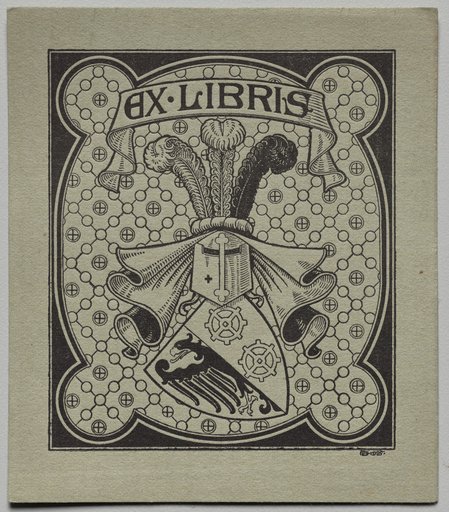 Bookplate: Rudolf R. V. Hoschek