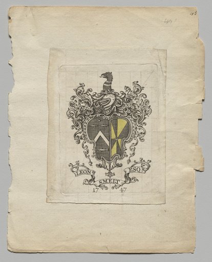 Bookplate: Leonard Smelt, Esq.