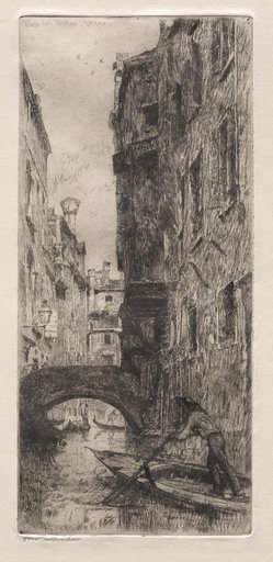 Etchings of Venice: Ponte del Pistor, Venice