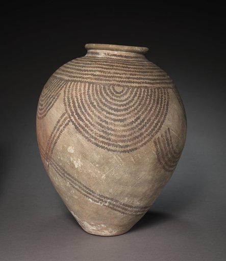 Decorated Jar with Rope Pattern