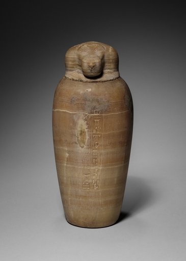Canopic Jar with Baboon's Head