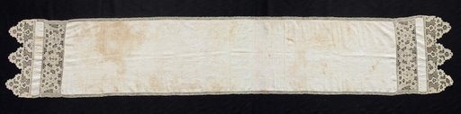 Towel with Lace Ends