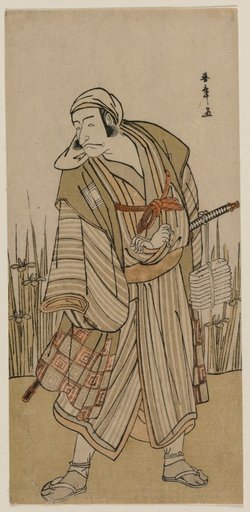 Ichikawa Danjuro V as a Traveller Beside a Clump of Iris