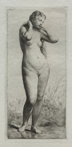 Young Woman Bathing