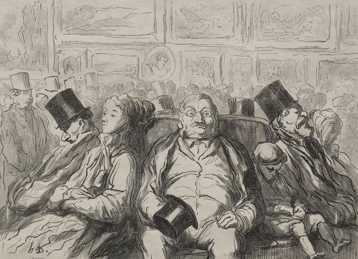 Paris, The Great Art Exhibition: A Moment of Rest in the Salon Carré