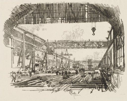 English War Work: Steel Bars for Shells
