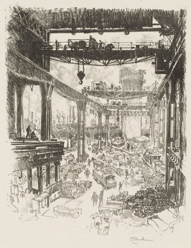 English War Work: The Great Tower, Pig Iron